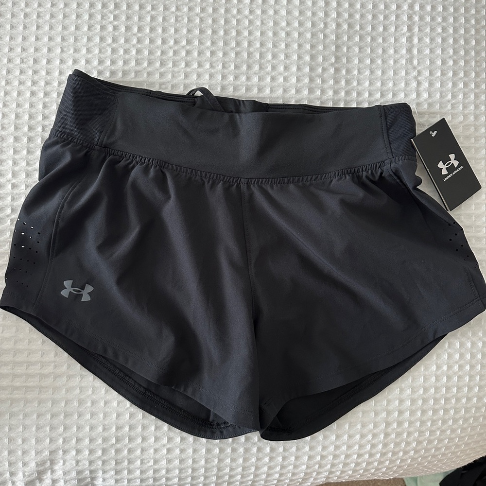 Under Armour Black SpeedPocket Performance Running Shorts